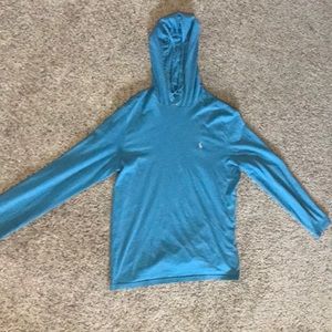 Lightweight polo hoodie